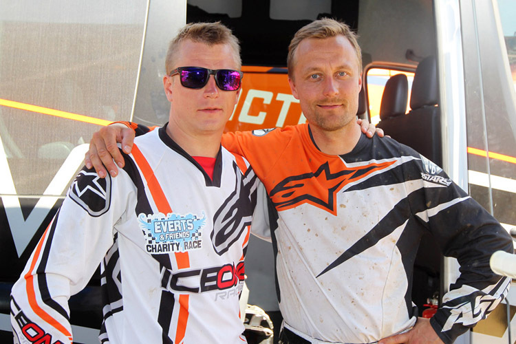 «Viel Kommunikation»: Antti Pyrhönen (re.) leitet gemeinsam mit Kimi Räikkönen das Motocross-Team des F1-Stars