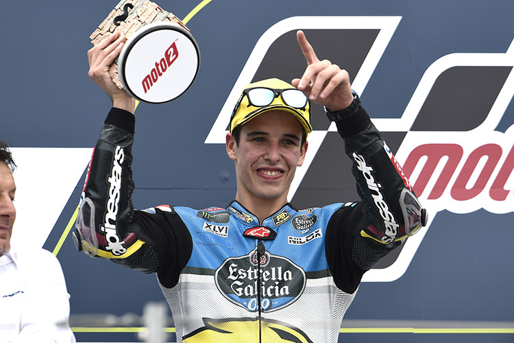 Alex Márquez feierte seinen ersten Moto2-Podestplatz vor heimischer Kulisse in Aragón