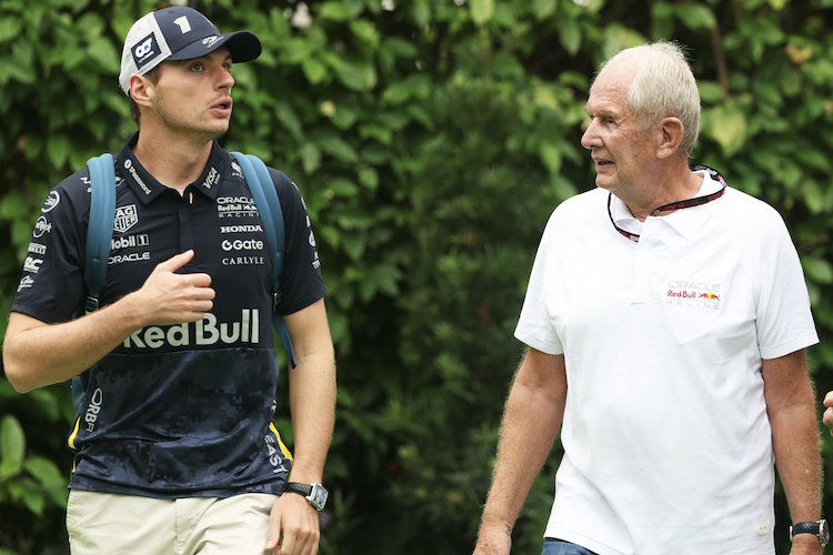 Max Verstappen und Dr. Helmut Marko