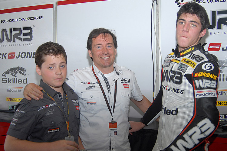 2008: Sito Pons mit Sohn Axel (re.) und Edgar