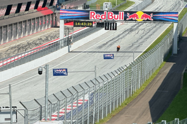 Schnappschuss vom KTM-Test auf dem Red Bull Ring
