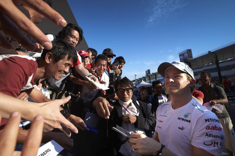 Nico Rosberg freut sich auf das Wiedersehen mit den japanischen Fans