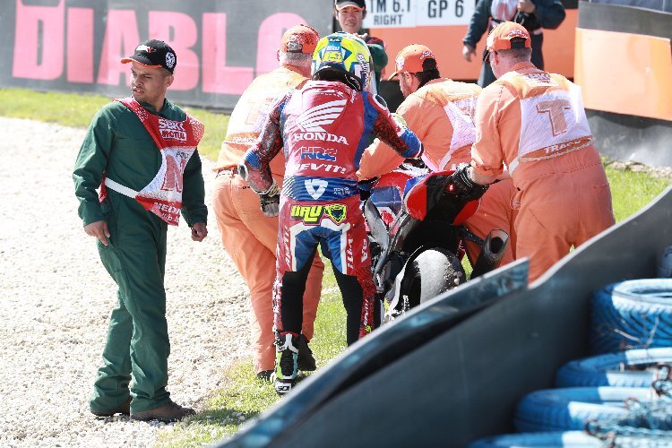 Alvaro Bautista stürzte am Rennwochenende der Superbike-WM in Australien gleich zweimal