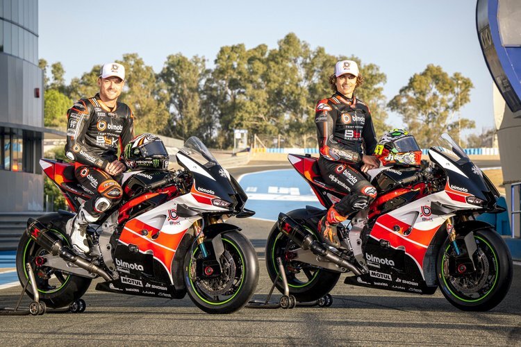 Die Bimota-Piloten Alex Lowes und Axel Bassani