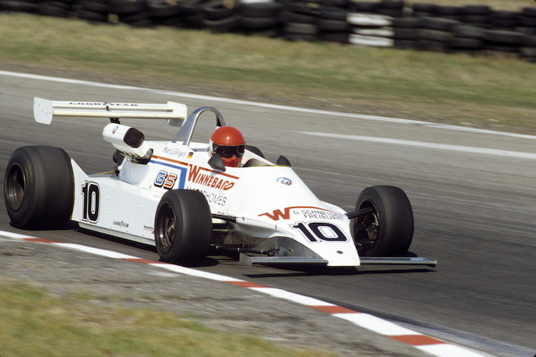 Hans-Georg Bürger 1980 mit dem Formel 2-Tiga