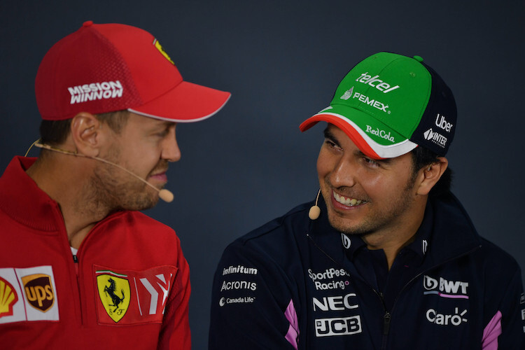 Sebastian Vettel und Sergio Peréz	