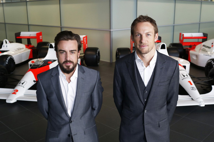 Fernando Alonso und Jenson Button