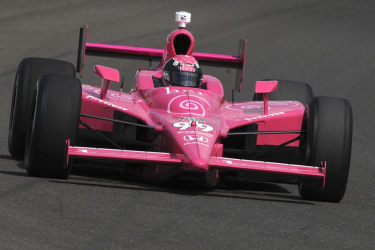 Lloyd mit seinem Pink-Racer beim Indy 500