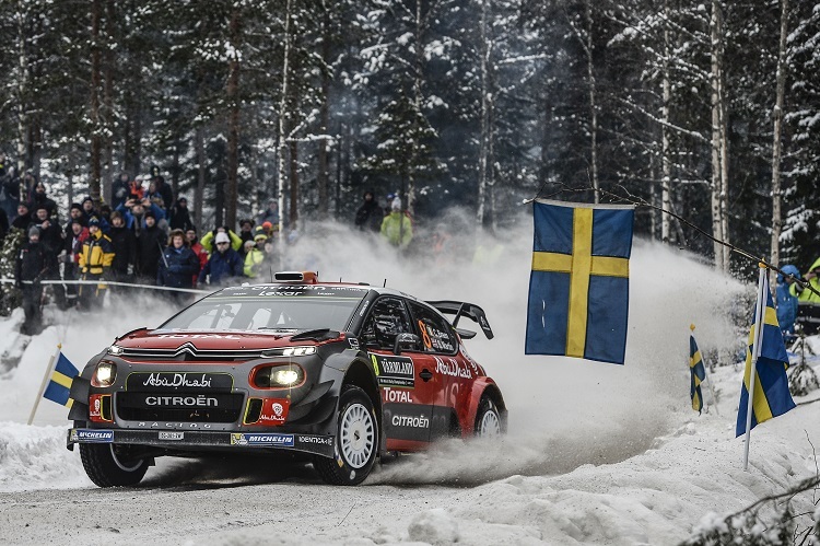 Craig Breen steuerte in Schweden erslmals den C3 WRC