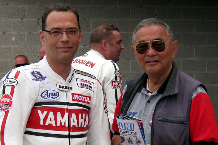 Koichi Shimada mit seinem Sohn Keiki in Spa-Francorchamps (2012)