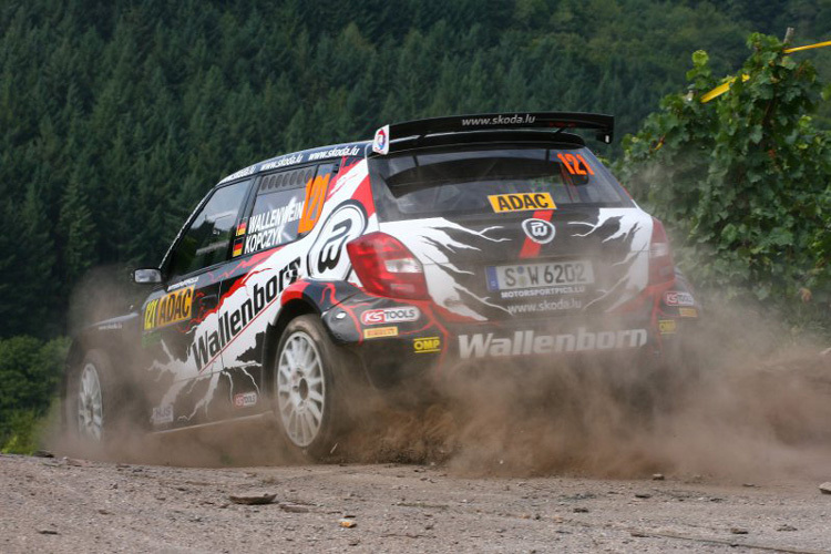 Mark Wallenwein bei der Rallye Deutschland