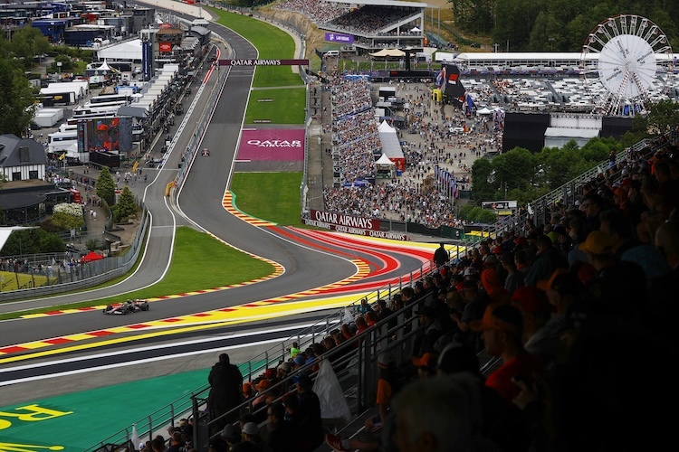 Auf dem Circuit de Spa-Francorchamps brummen die Formel-1-Motoren nach 2027 nur noch alle zwei Jahre