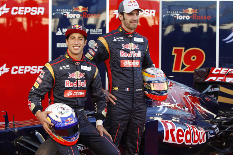Daniel Ricciardo freut sich, er darf als erster ran