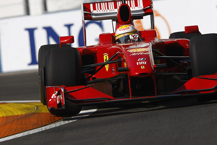 Luca Badoer 2009 im Ferrari
