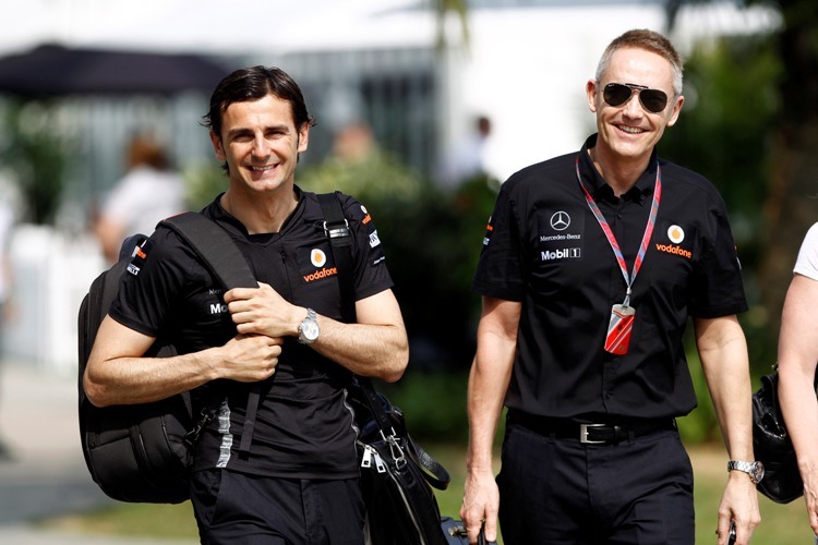 Pedro de la Rosa und McLaren-Chef Martin Whitmarsh 