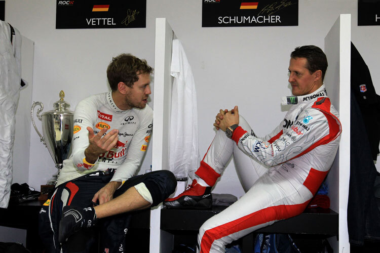 Michael Schumacher und Sebastian Vettel