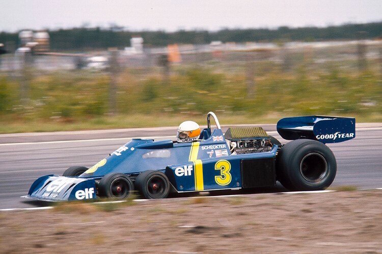 Scheckter 1976 im Sechsrad-Tyrrell