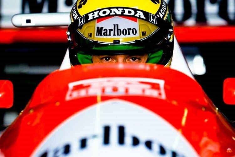 Voll konzentriert: Ayrton Senna