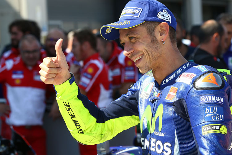 Valentino Rossi: Freude nach Startplatz 3