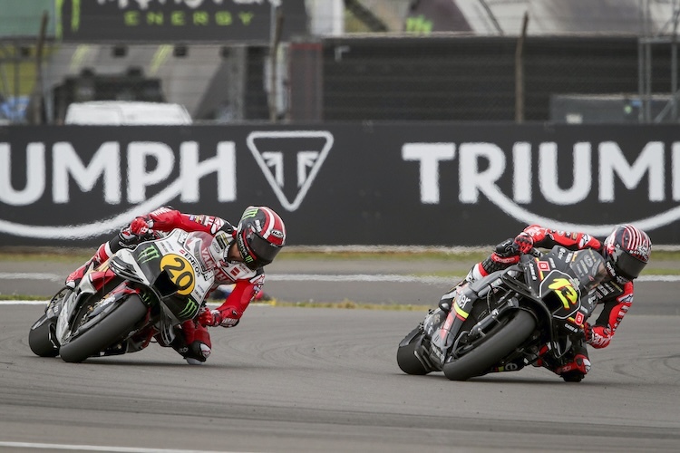 Fabio Quartararo erklärte nach dem GP in Silverstone: «Am Ende konnte ich gegen Maverick Viñales kämpfen»