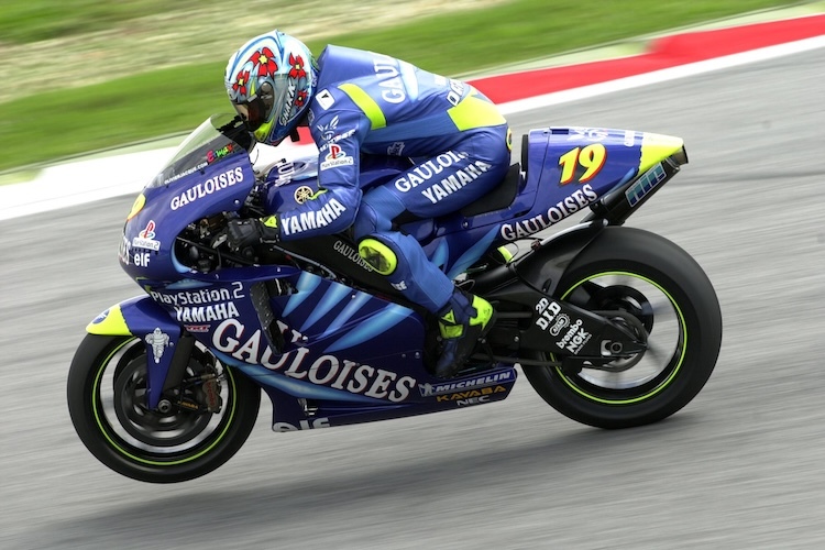 Sowohl auf einer 500er-Zweitakt, also auch auf der 1000er-Viertakt-Yamaha war Olivier Jacque in der Topliga des Sport unterwegs