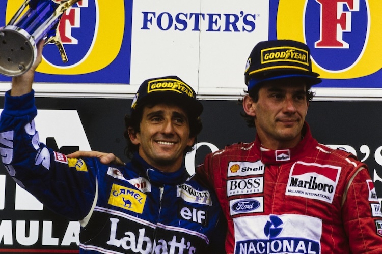 Alain Prost und Ayrton Senna