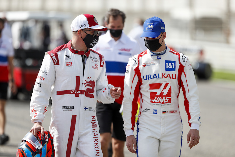 Kimi Räikkönen und Mick Schumacher