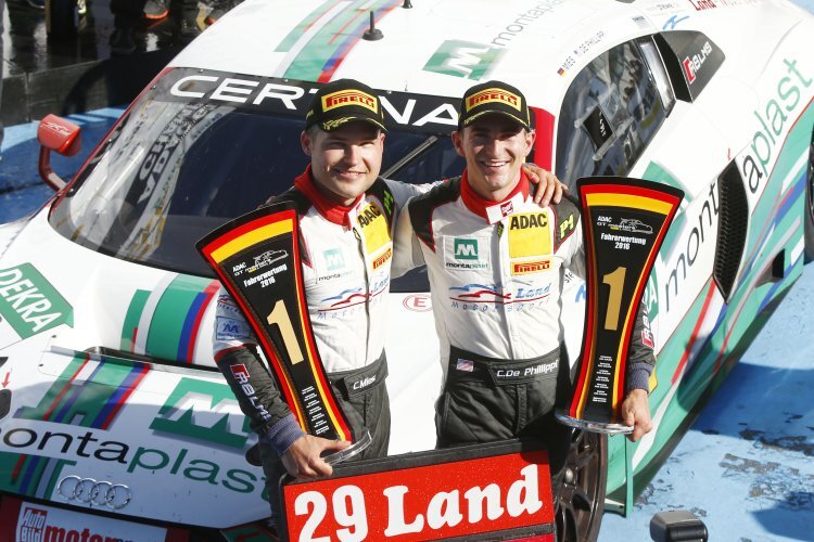 Champions des ADAC GT Masters: Christopher Mies (li.) und Connor de Phillippi