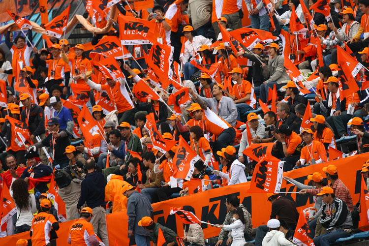 Orange verschwindet: Aoyama-Fans, Motegi '08