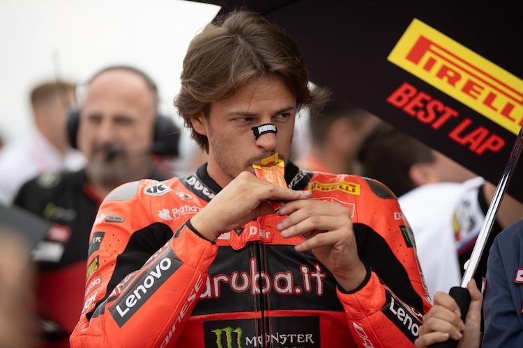 Nicolo Bulega testet das neue Modell bisher zwei Mal