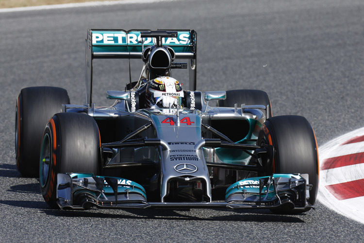 Mercedes-Pilot Lewis Hamilton war mehr als acht Zehntelsekunden schneller als der Rest des Formel-1-Feldes unterwegs