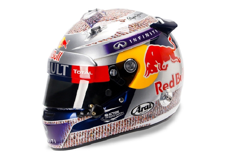 Das jüngste Werk von Helmdesigner Jens Munser und Sebastian Vettel