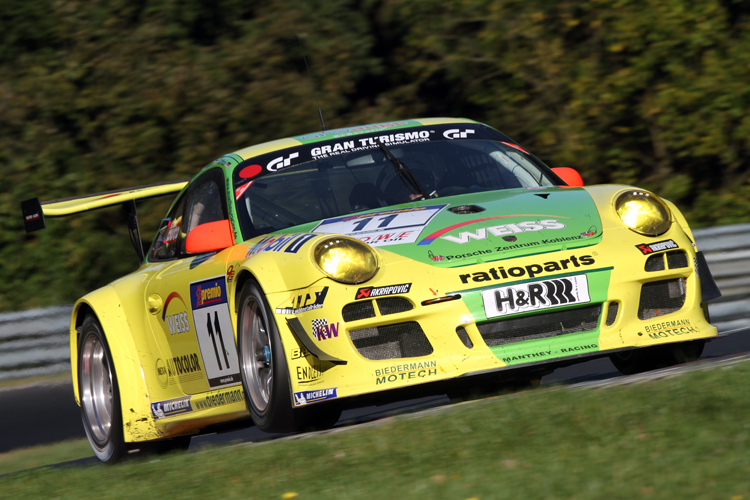 Wieder einmal vorn: Der Manthey-Porsche von Luhr/Klasen