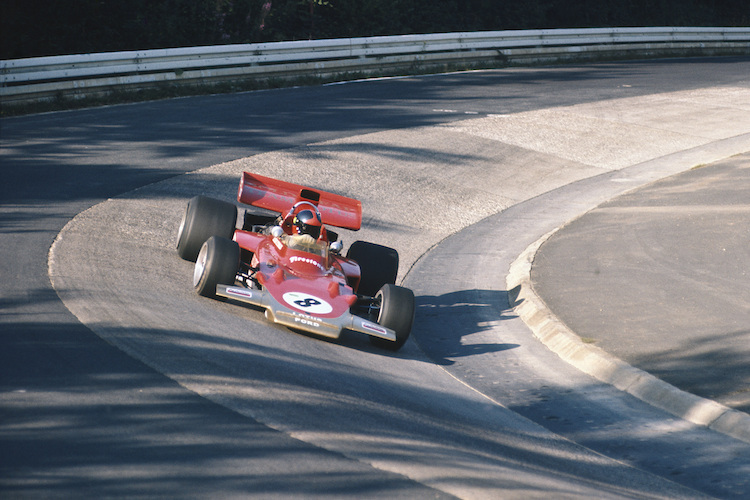 Emerson Fittipaldi 1971 im Karussell