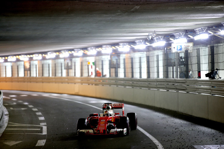 Sebastian Vettel drehte im dritten freien Training zum Monaco-GP die schnellste Runde