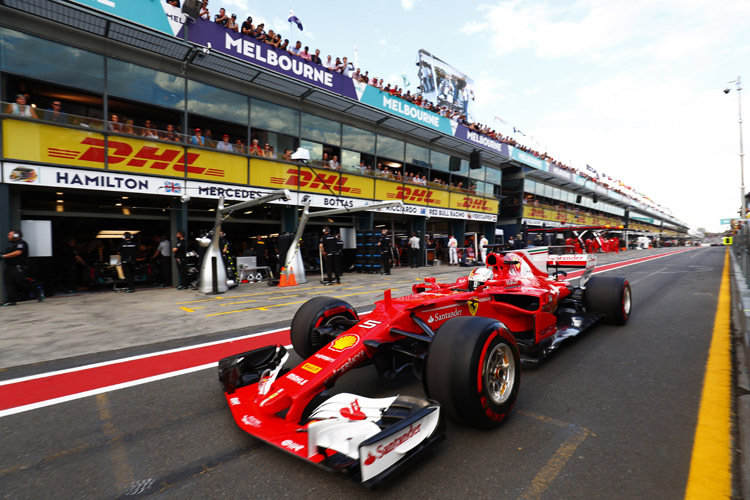 Sebastian Vettel darf aus der ersten Startreihe ins Rennen steigen