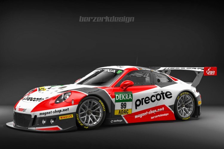 So soll der Porsche 911 GT3 R von Herberth Motorsport im ADAC GT Masters aussehen