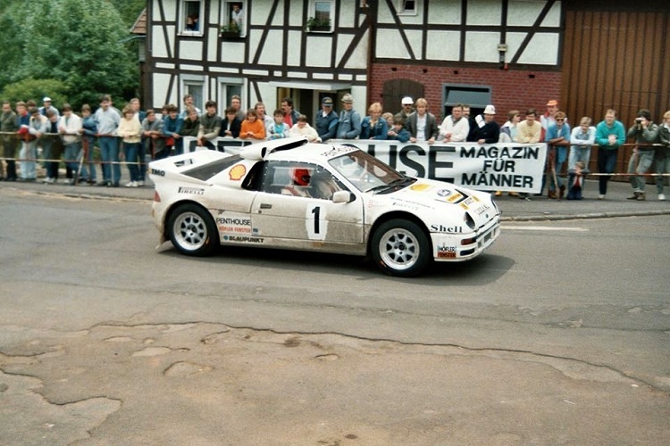 Marc Surer 1986 bei der Rallye Hessen