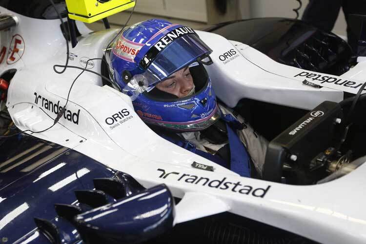 Susie Wolff hat ihren ersten Testtag in der Formel 1 hinter sich