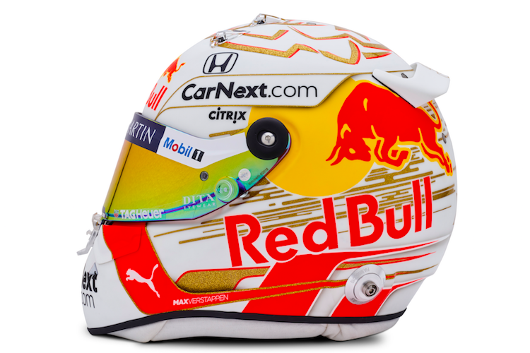 Der neue Helm von Verstappen