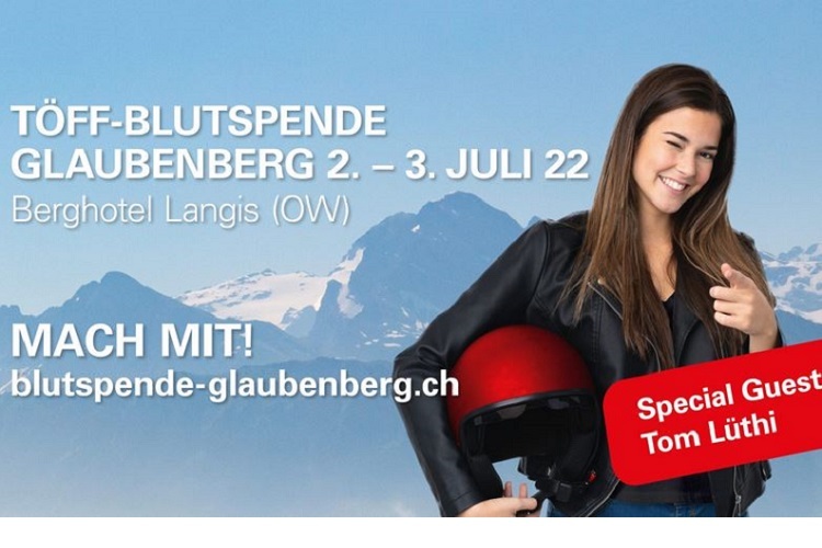 Längst zu Tradition geworden: Motorradfahrer-Blutspenden auf dem Glaubenberg in der Schweiz