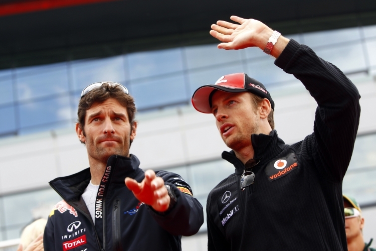 Mark Webber und Jenson Button