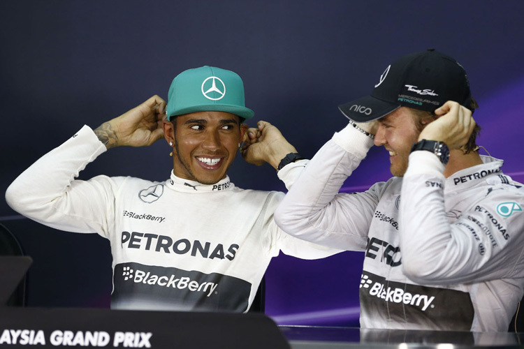 Lewis Hamilton und Nico Rosberg: So entspannt wie in Malaysia ist die Lage derzeit nicht