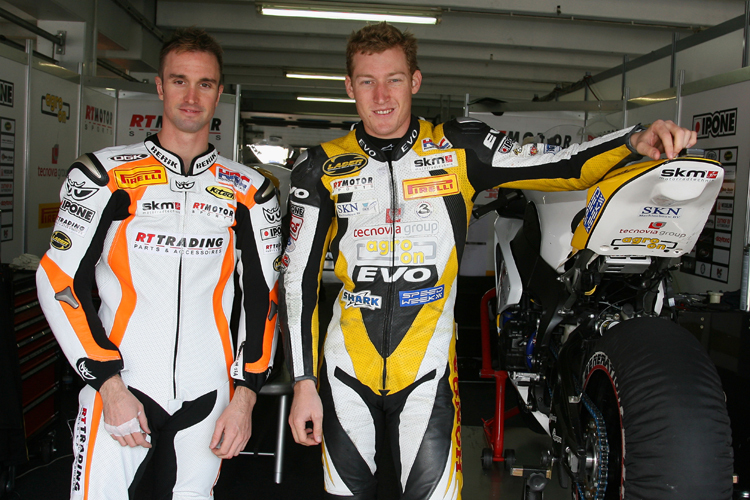 Russel Holland (li.) und Gareth Jones - IDM Superbike