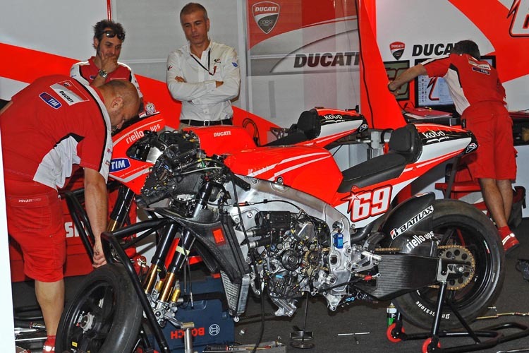 Die 2013-Desmosedici von Nicky Hayden: keine DNA von Ducati