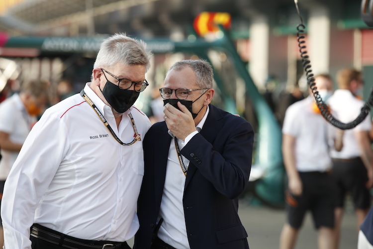 F1-Sportchef Ross Brawn und Serien-CEO Stefano Domenicali