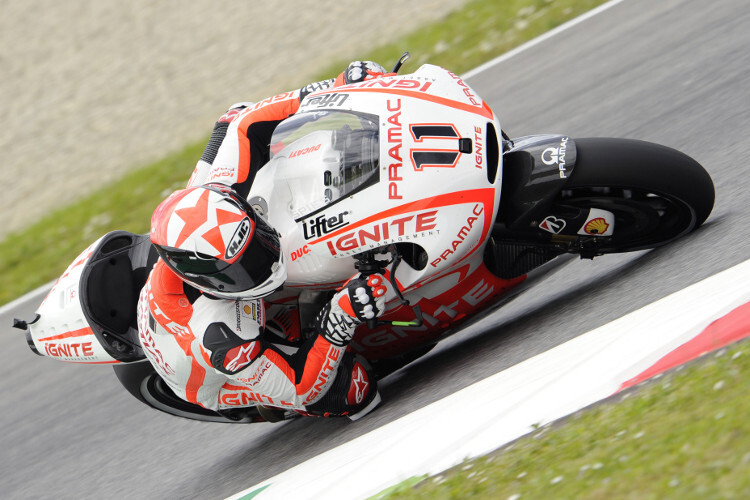 2013: Spies trat für Pramac-Ducati an und verletzte sich erneut