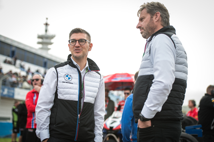 Christian Gonschor (à gauche) et Marc Bongers, directeurs de courses BMW