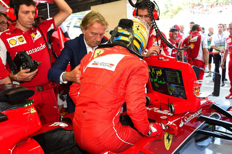 Kein gemeinsamer Ferrari-Abgang: Luca di Montezemolo und Fernando Alonso