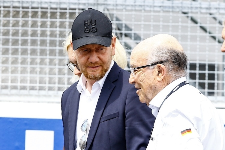 Ministerpräsident Kretschmer stattete der MotoGO und Carmelo Ezpeleta einen Besuch ab